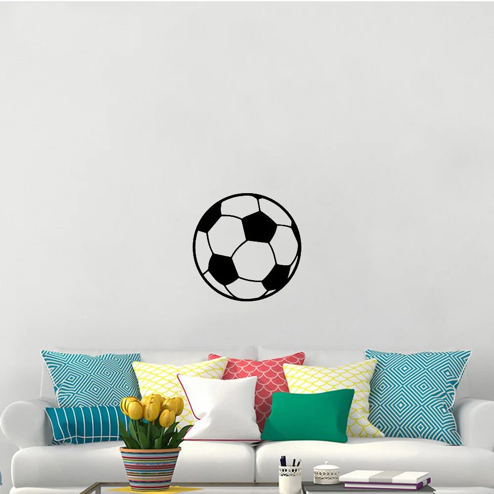 Футбола изготовленный на заказ имя наклейка стену футбольную тематику для