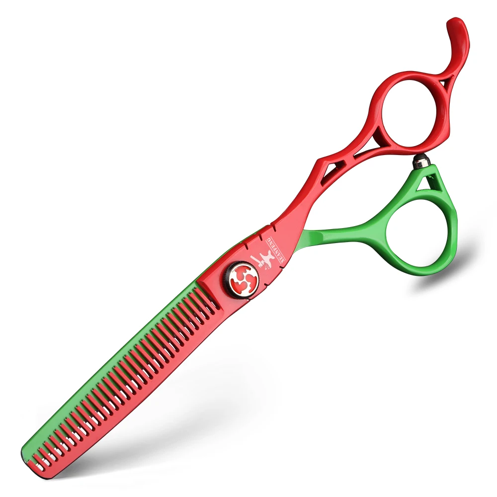 XUAN FENG резные Парикмахерские ножницы Авроры 6 дюймов для волос Япония 440C Стальные