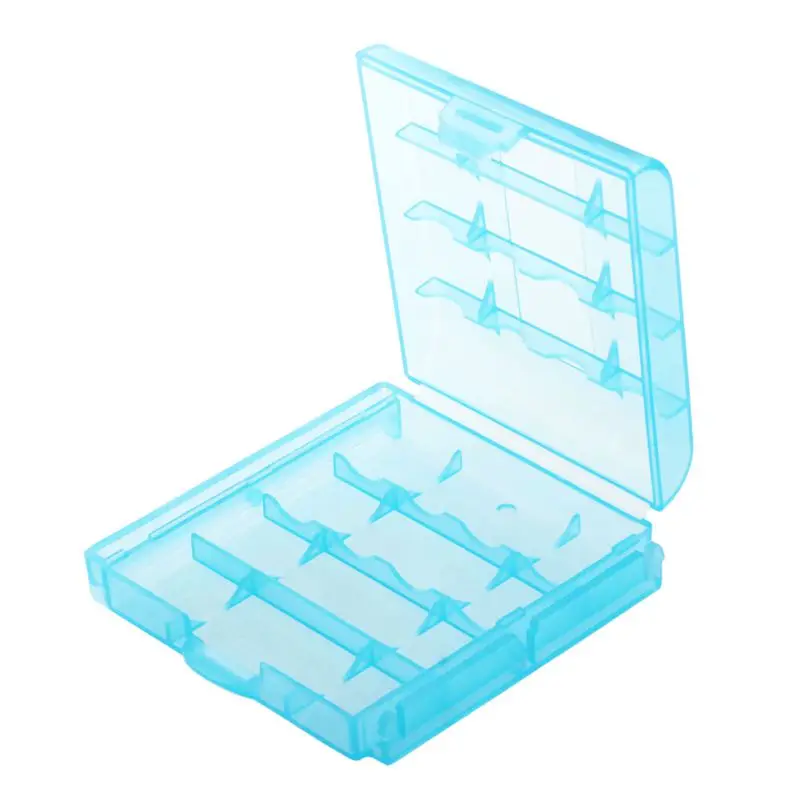 Упаковка из 9 шт AA / AAA жесткий чехол для хранения батареи-синий |