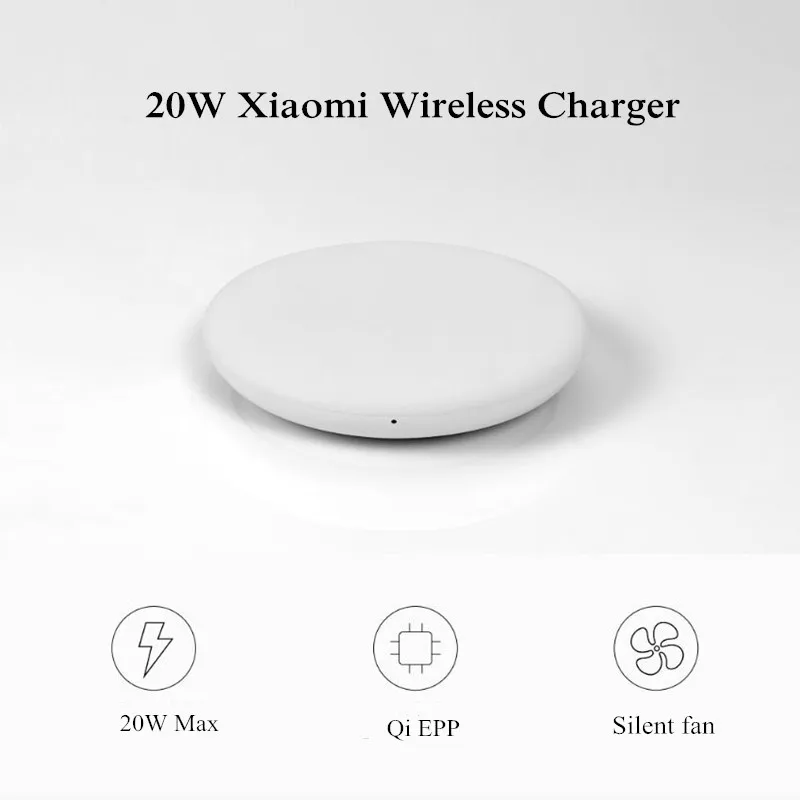 

Xiaomi Wireless Charger 20W 100% Original 27W Adapter 2A Type C Cable For Mi 9 10 11 Pro MiX 2S Mix 3 For iPhone XS XR XS MAX 11