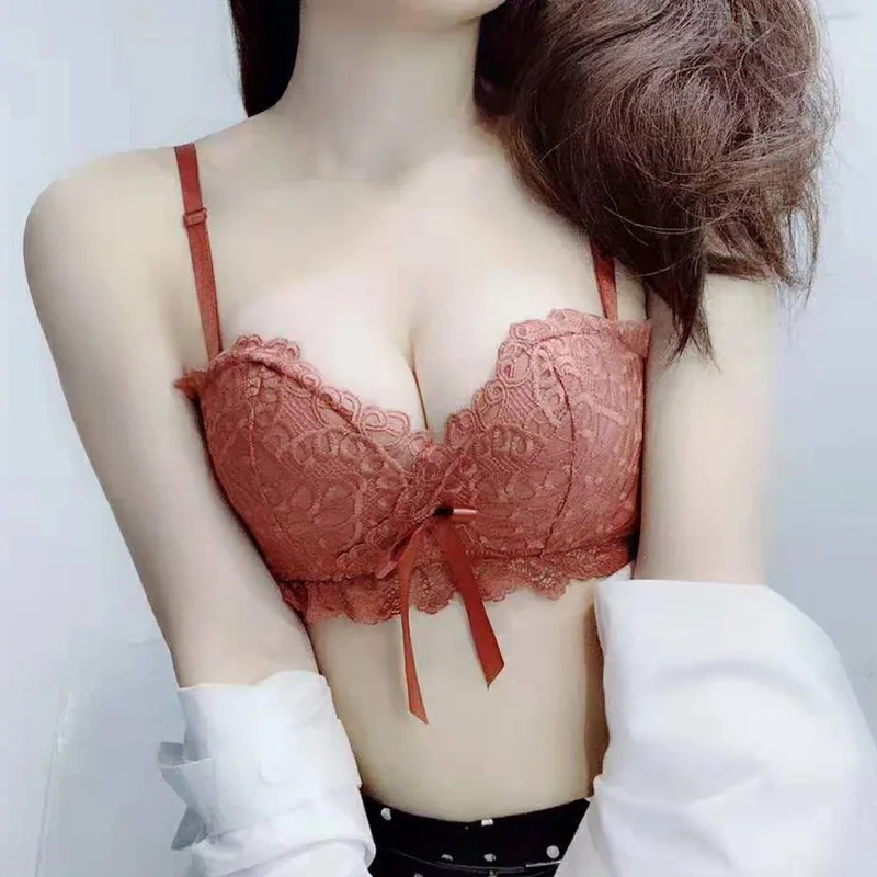 

Sexy Women bras lace Underwear seamless Push Up brassiere Soft Wire Free intimates