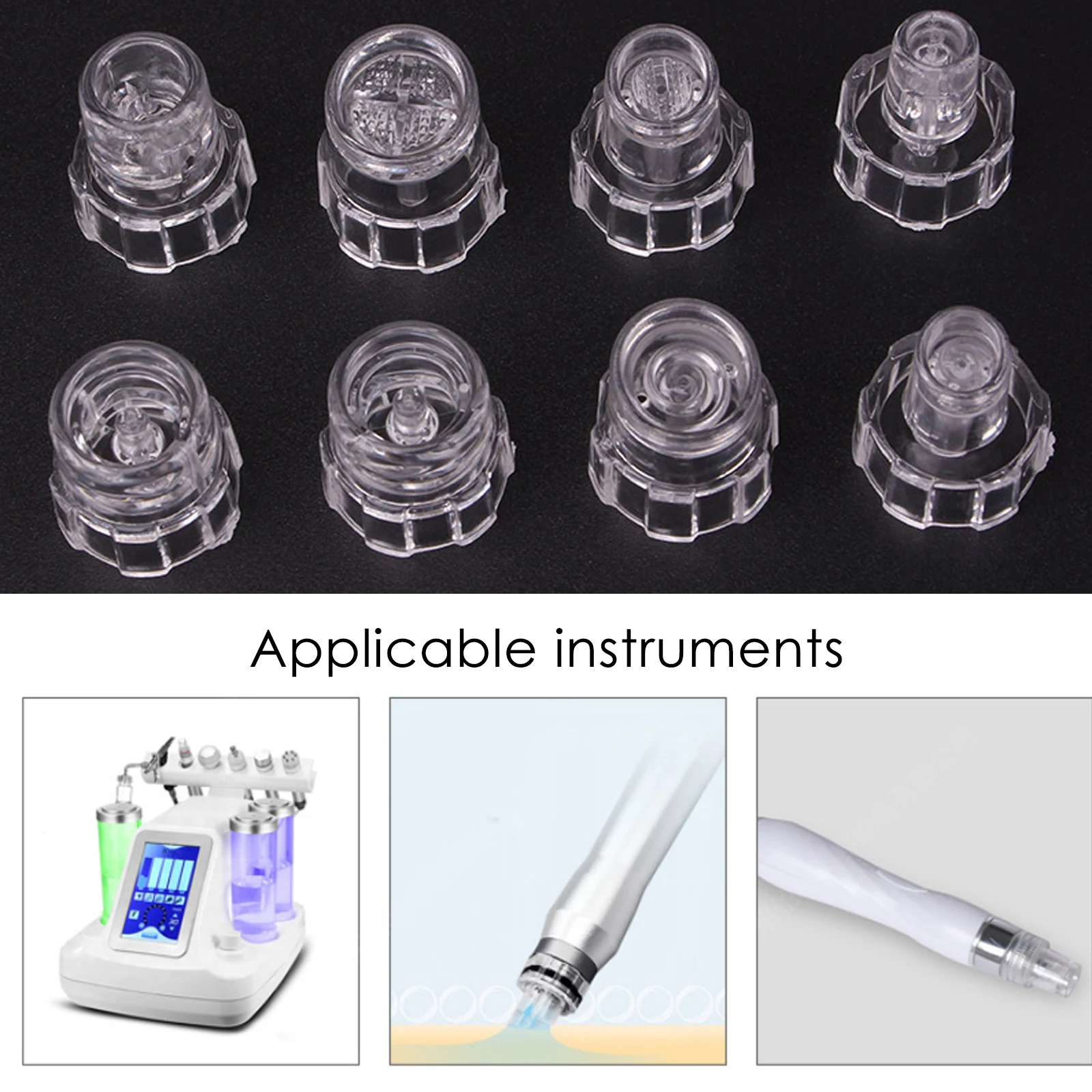 

Hydra Facial Device Tips Head Replacement For Water Oxygen Dermabrasion Machine Skin Cleansing Peeling Instrument
