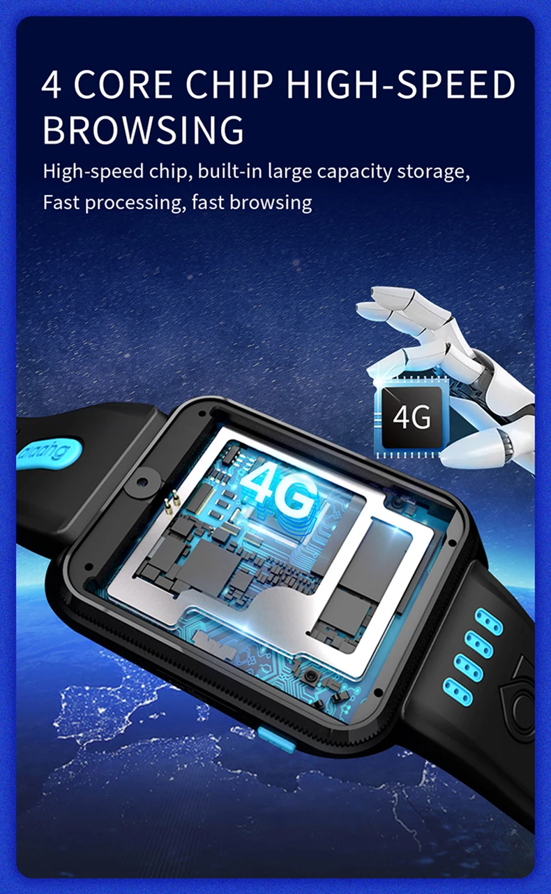 W5 2020 Новые 5G sim-карты телефон часы GPS позиционирование Водонепроницаемый NFC