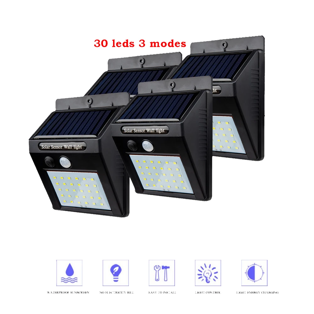 Садовый светильник на солнечной батарее с пассивным ИК датчиком движения 48/30