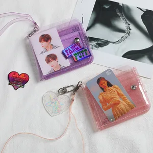 Прозрачный блестящий фотоальбом для открыток корейский Ins 3 дюйма держатель для карт Instax Мини Фотоальбом Kpop защита для фотокарт чехол