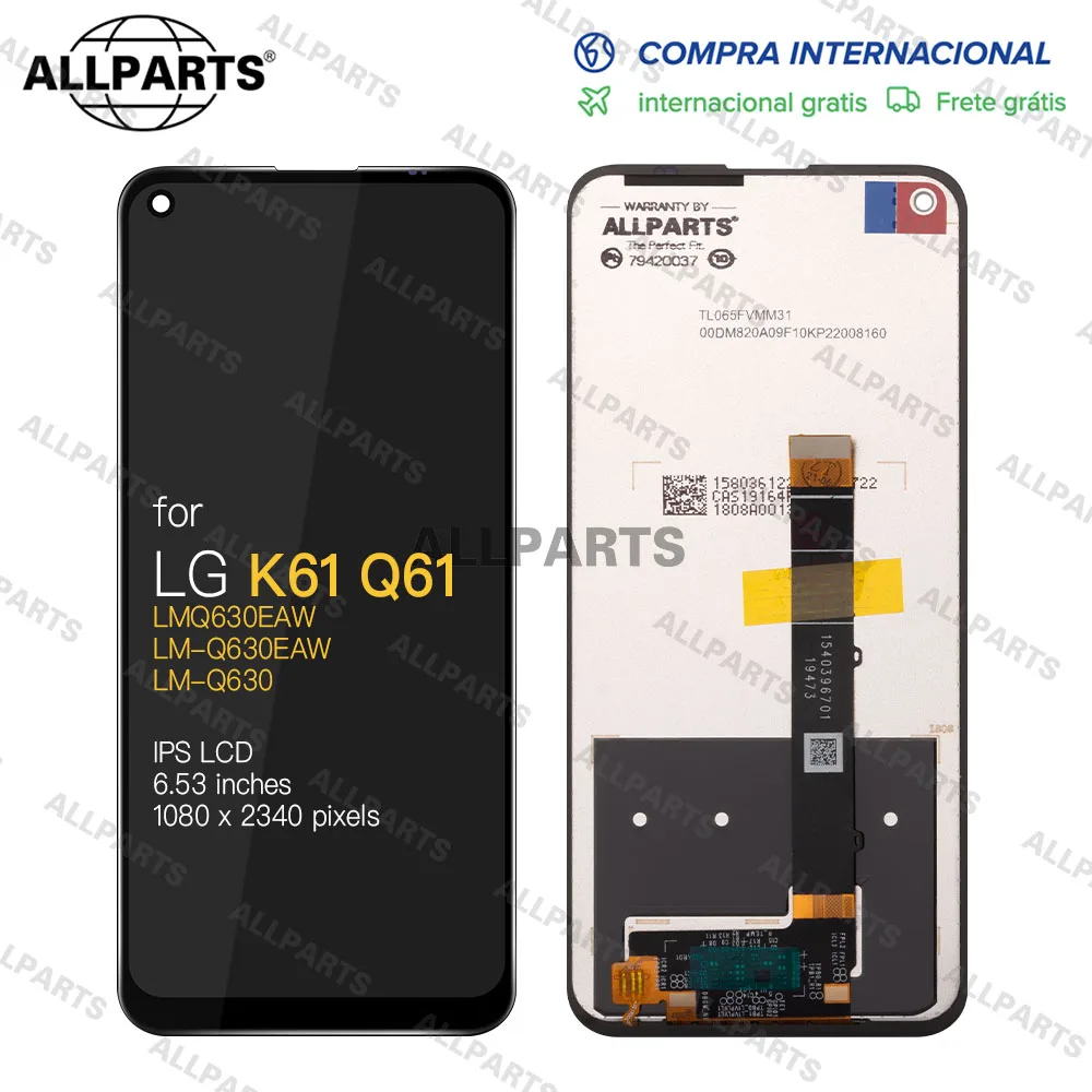 Remplazo Pantalla Y Tactil Completa LCD Para LG K61 Q61 Q630 LCD Touch Display T&aacute;ctil Completa Original LMQ630EAW LM-Q630EAW LM-Q630-0