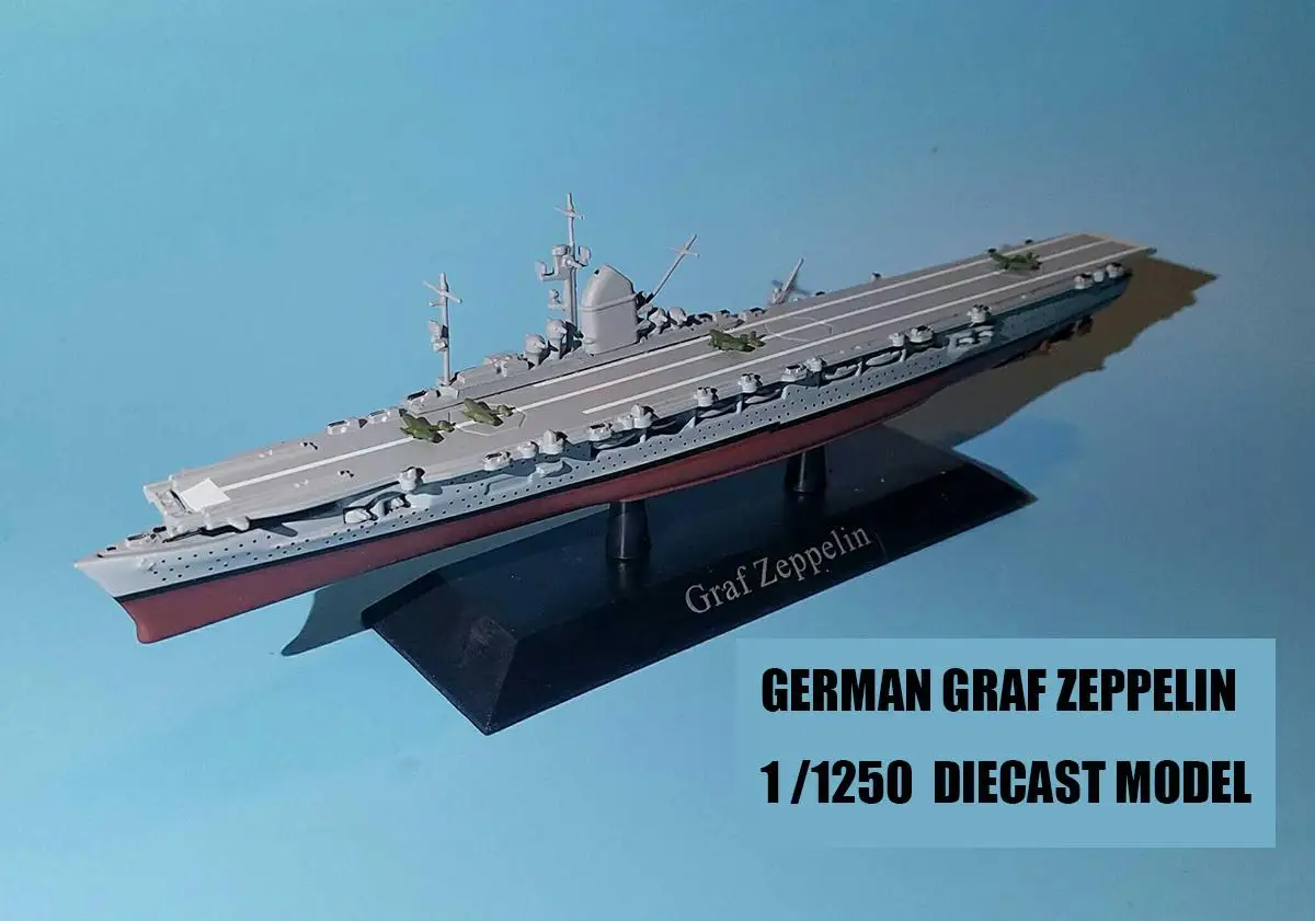 Немецкая GRAF ZEPPELIN 1/1250 литая модель корабль Атлас |