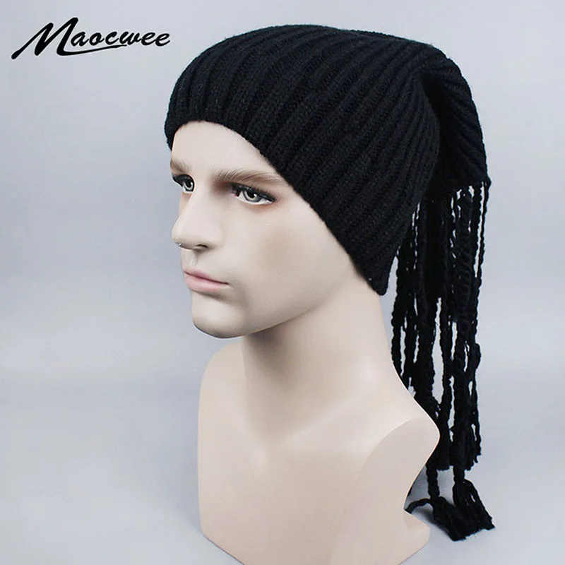 

Dreadlocks hat Jamaica Rasta Gorro Slouchy Beanie Hat Winter Warm Knitted Reggae Solid color Striped Hip Hop Baggy Cap Skullies