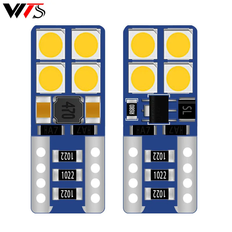 2 шт. Автомобильные светодиодные лампы T10 W5W 194 192 161 12 в 6000 К