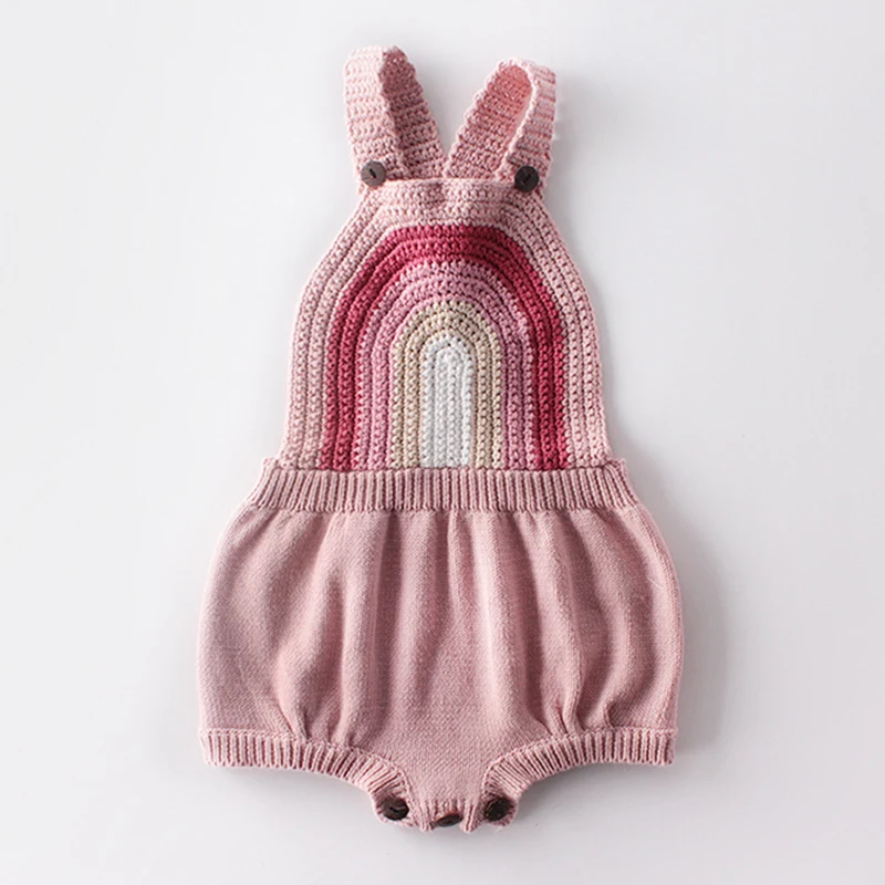 Одежда для маленьких девочек вязаная детская одежда комбинезон новорожденных и