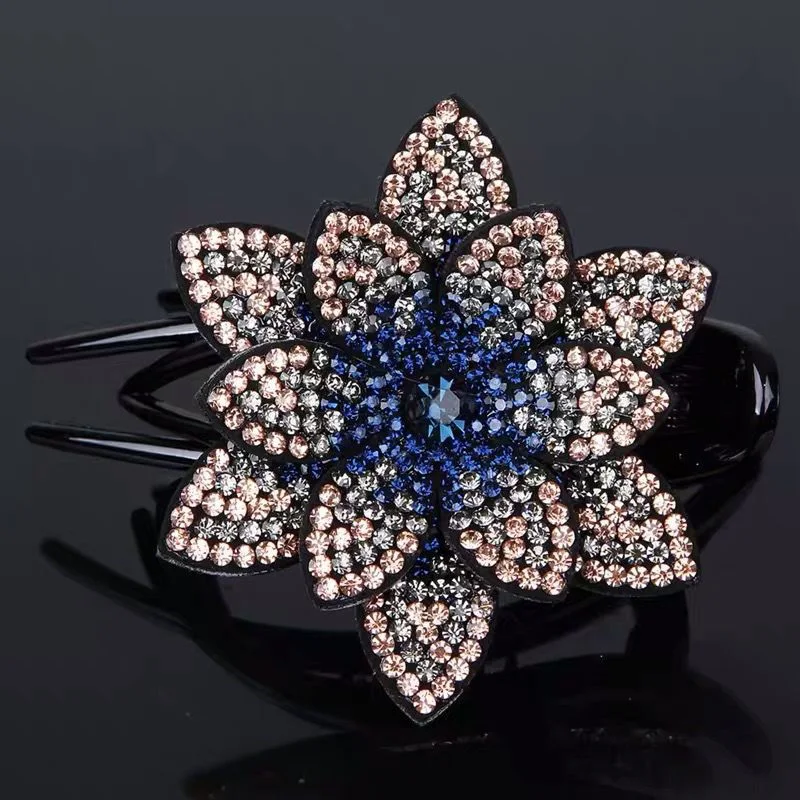 

Rhinestone Hairpin Women Hair Clips Female Elegant Duckbill Clip Hair Claws Hairgrip Fashion Hair Accessories Ponytail Headwear