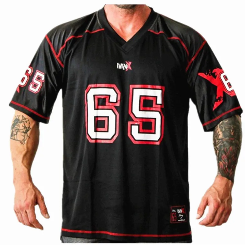 Летняя новая мужская футболка с коротким рукавом бодибилдинг рубашка для