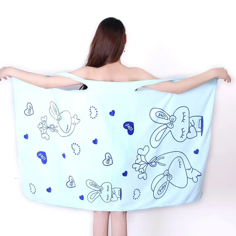 10pas MultiUse Sleepskirt Lovely Printed Bath Dress Can Wear Sling Bath Towel Beauty Salon Sweat Steam Summer Bath Towel Dress