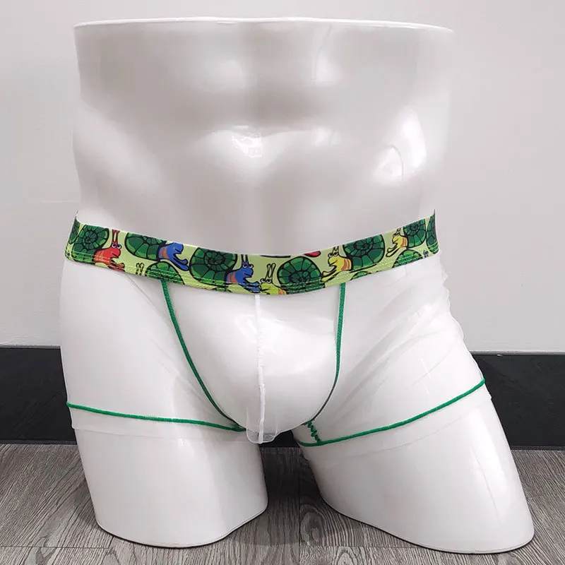 Мужское Сетчатое нижнее белье боксеры сексуальные шорты мужские сетчатые