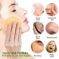 compressed facial cleaning sponges pad 50 pcs exfoliating mask remover makeup for women cosmetic spa with wash face headband