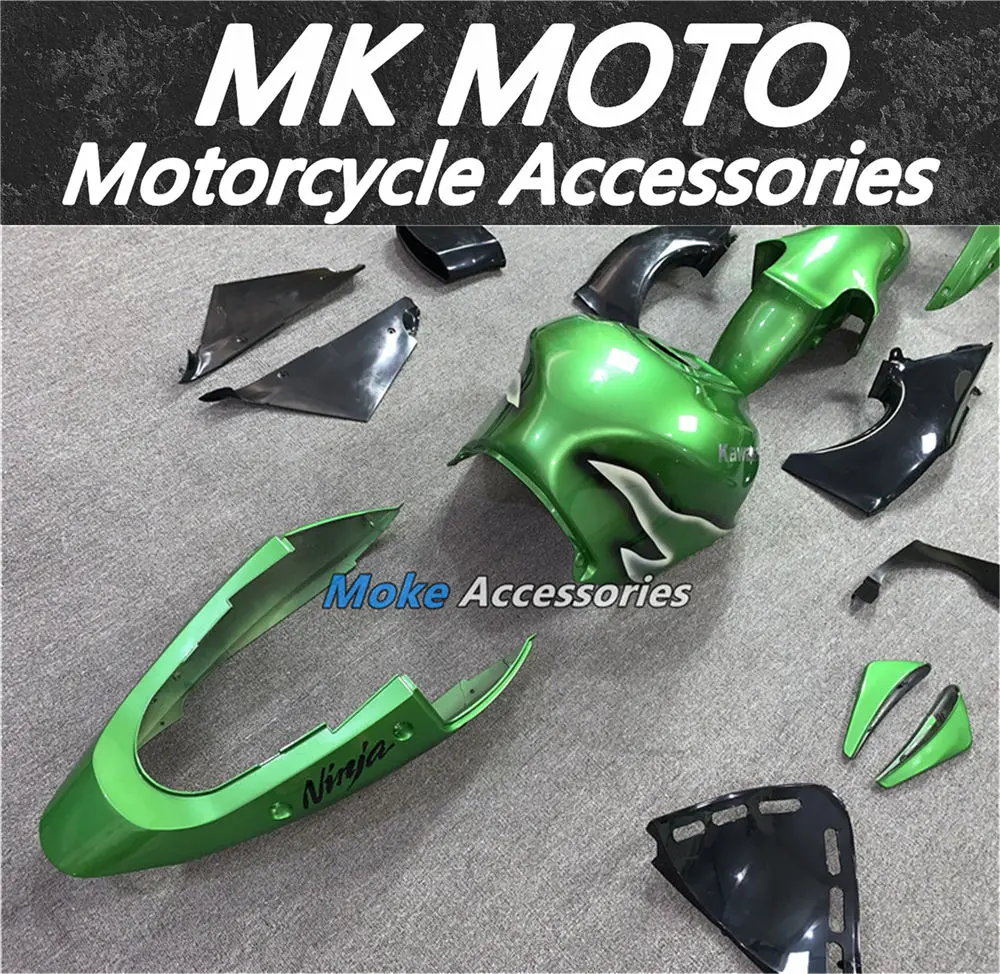 

Motorcycle Fairings Kit Fit For Kawasaki Zx-12r 2000-2001 Bodywork Set Ninja Green Black