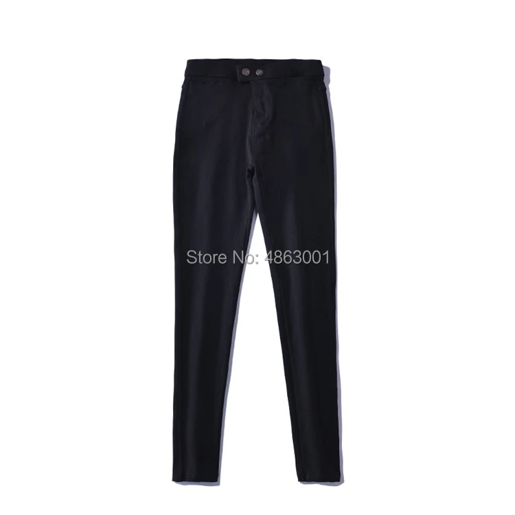 Женские леггинсы тонкие весенние и осенние эластичные брюки-карандаш с высокой