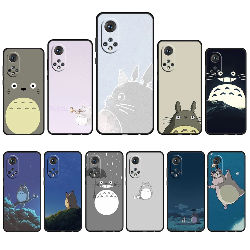 

Tokyo Anime Totoro Cute For Huawei Nova 9 8 7 6 5 4 3 8i 8SE 7SE 6SE 5T 5i 2i Lite2 Pro 4G 5G Soft Black Phone Case Cover