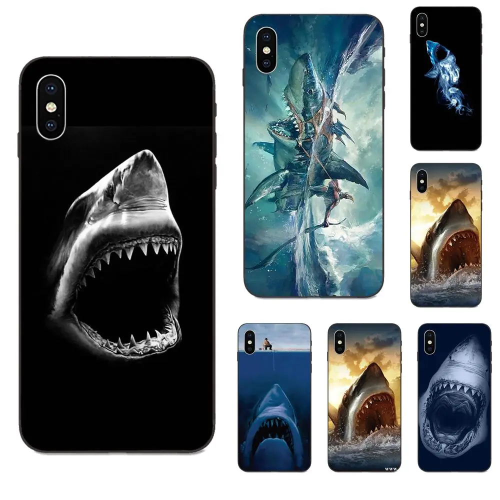 Чехол из мягкого ТПУ Shark для Galaxy C5 C7 J1 J2 J3 J330 J5 J6 J7 J730 M20 M30 Ace Core Max Mini Plus Prime Pro |