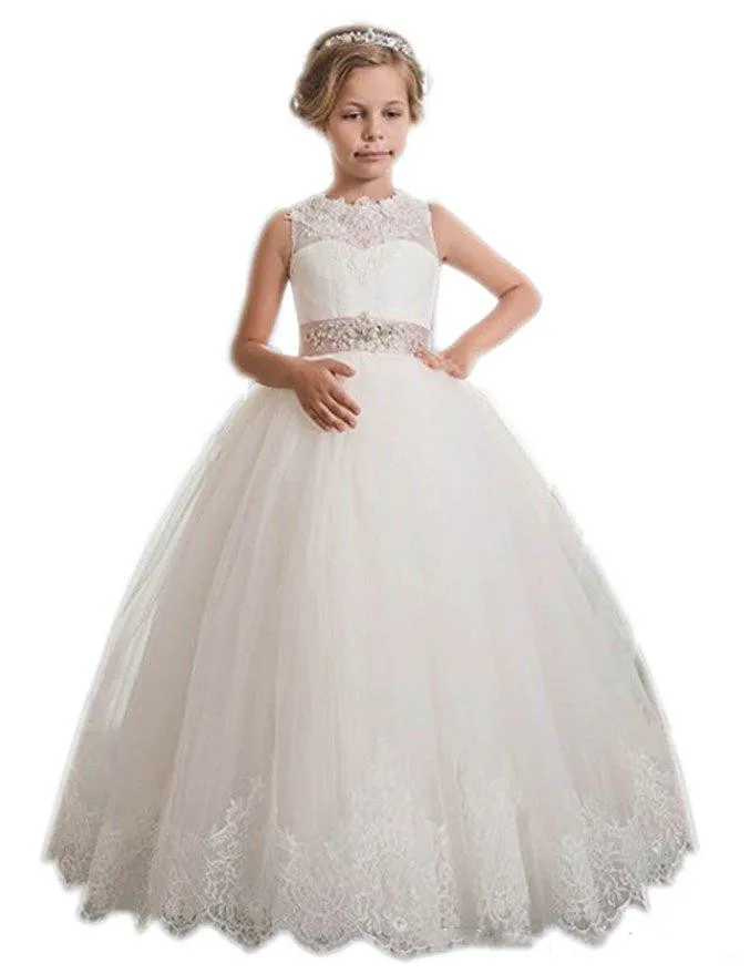 Glitz пышные тюлевые платья для девочек на шнуровке с цветочным узором сзади