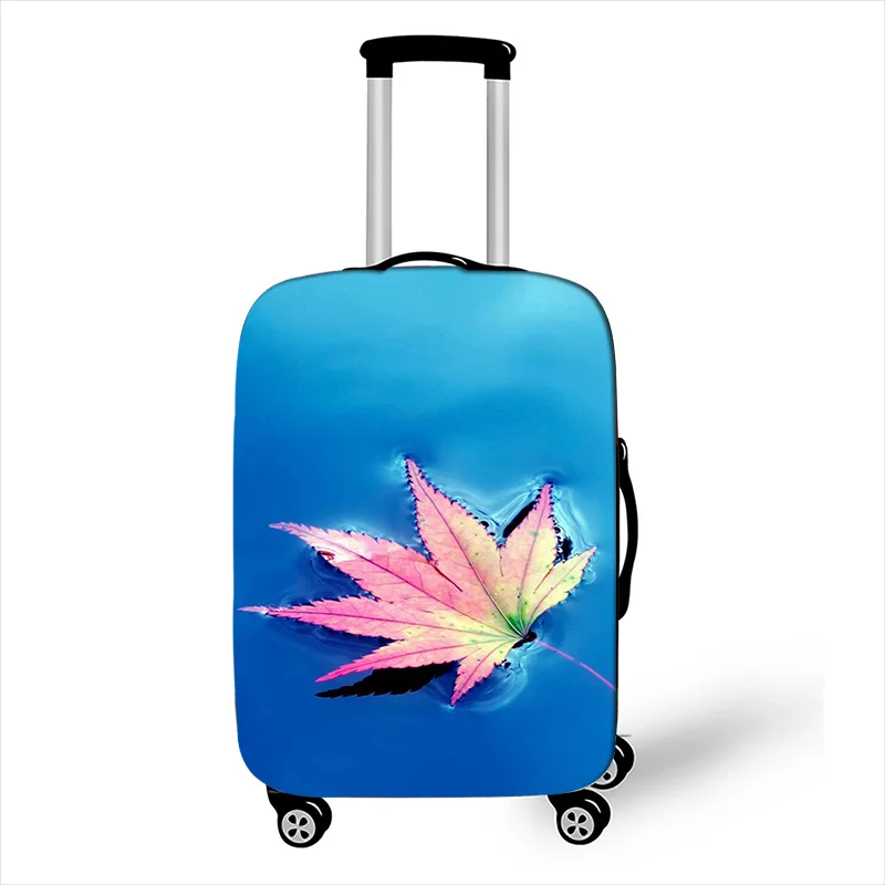 Маленький однотонный чехол для чемодана милый защитный путешествий эластичный