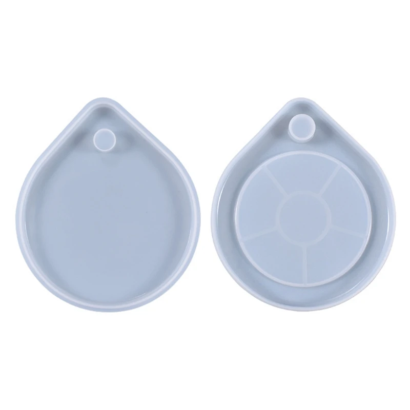 

R58E Water Droplets Coaster Epoxy Resin Mold Cup Mat Casting Silicone Mould DIY Crafts Jewelry Placemat Plate Home Decorations