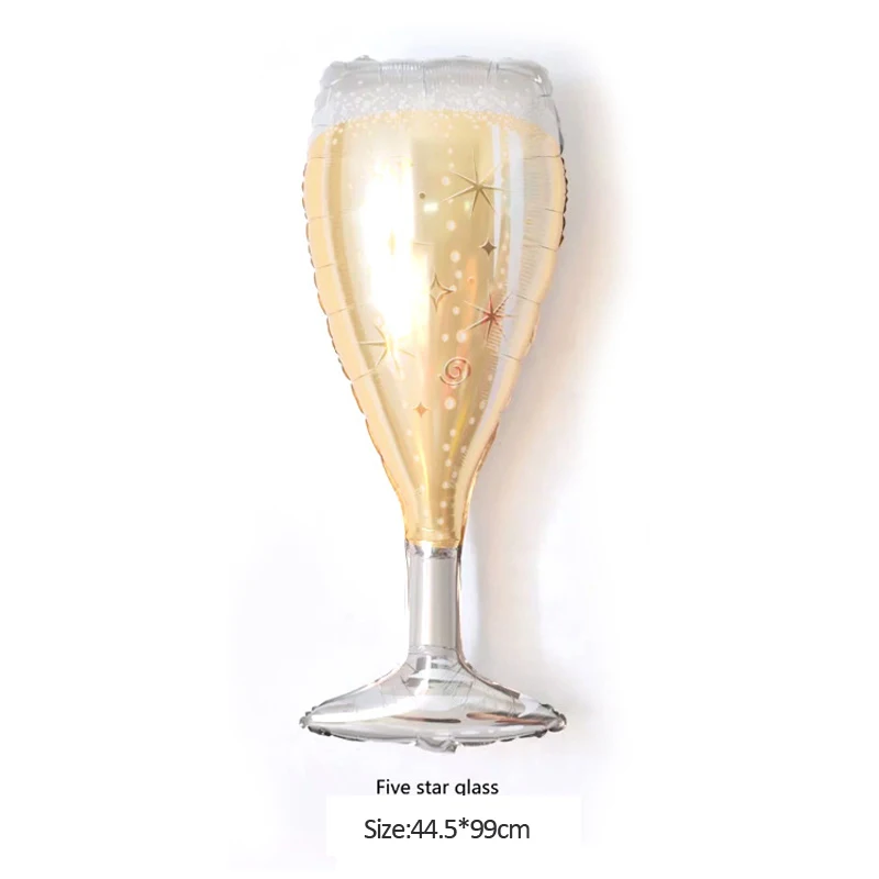 С Днем Рождения украшения Золотая Корона бокалы для шампанского Бутылка виски