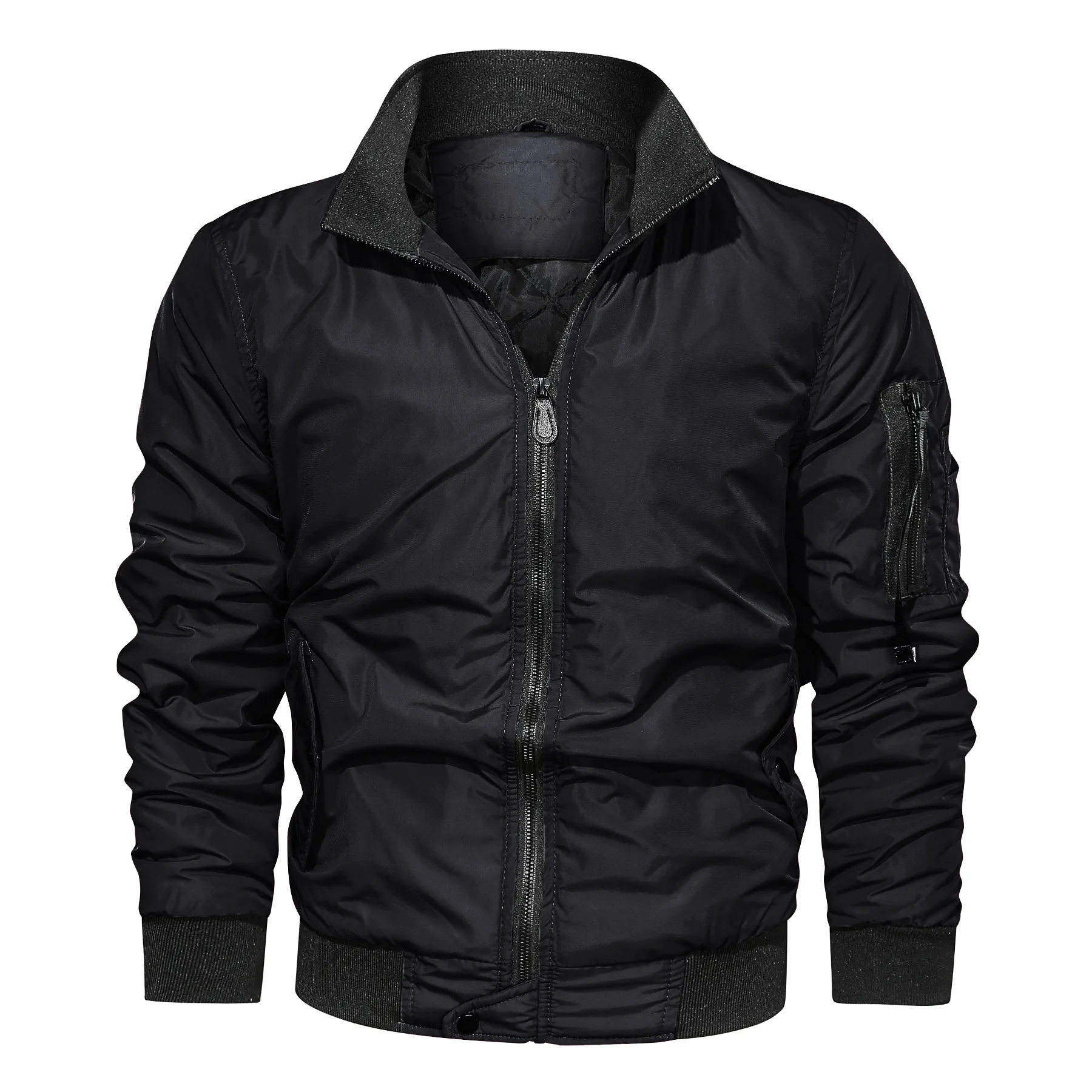 

Straight men's cotton jacket coat simple fashion men's cotton clothing