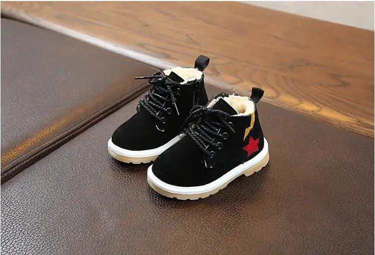 COZULMA Winter Baby Boys And Girls Shoes Boots Kids Fashion Snow Boots Children Warm Plush Cotton Thick Soft Shoes for 1-8 Years
