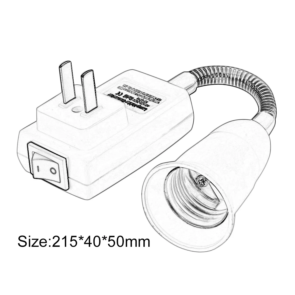 

Practical E27 Lamp Bulbs Adapter Converter Flexible Extension Holder LED Light Bulb Lamp Base with Socket On/Off Switch 2017 Hot