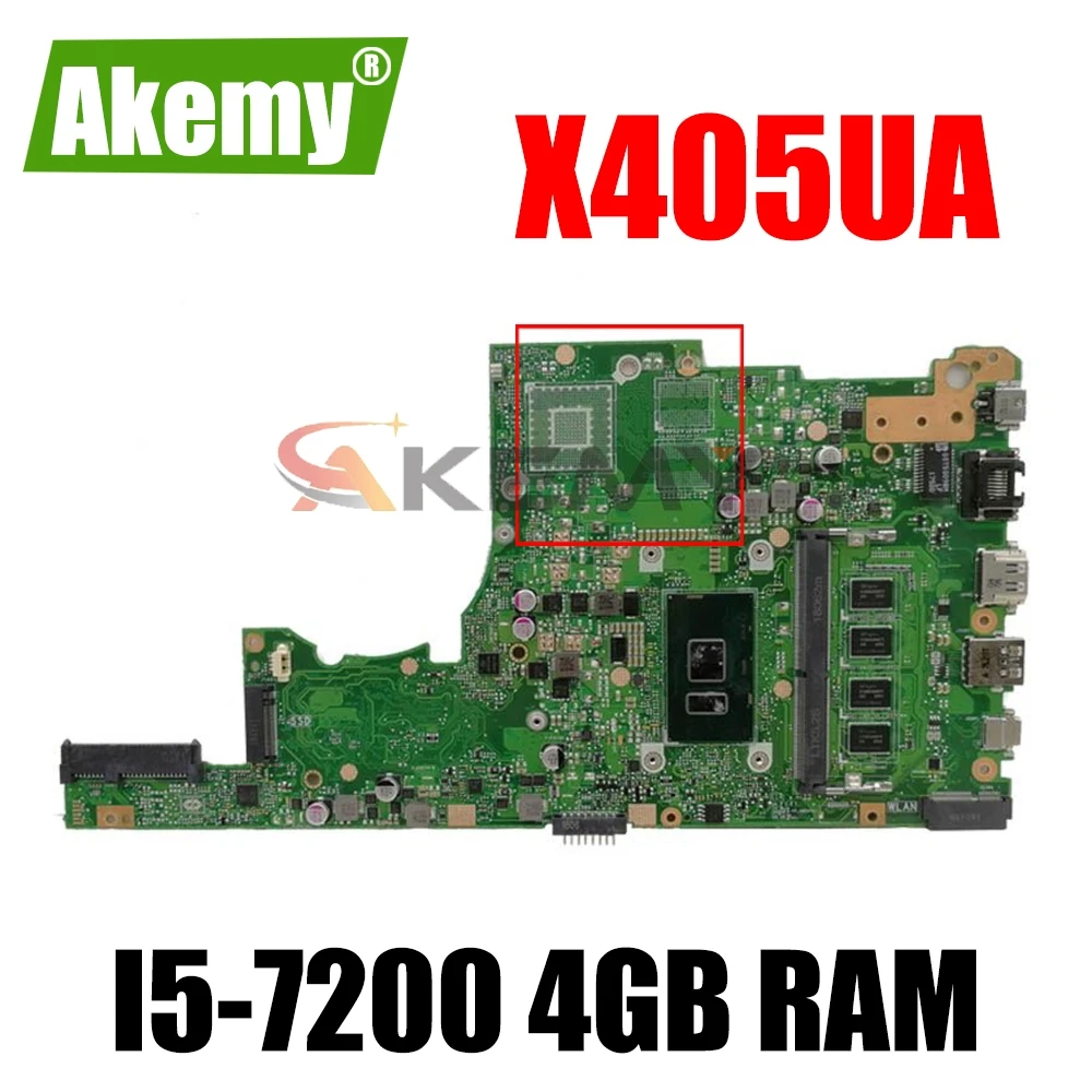 

X405UA X405UQ REV 2,1 Материнская плата Asus X405UAR X405U X405UR X405URR X405URP X405UF лаптоп материнской платы W/ I5-7200 4 Гб Оперативная память UMA