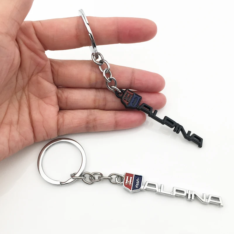 3D металлический брелок для ключей автомобиля с Логотипом BMW ALPINA F10 F20 F30 E38 E39 E46 E60 E90