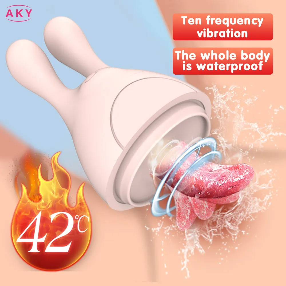 Огромный Женский Вибратор в виде кролика нагревающаяся киска лижущие игрушки