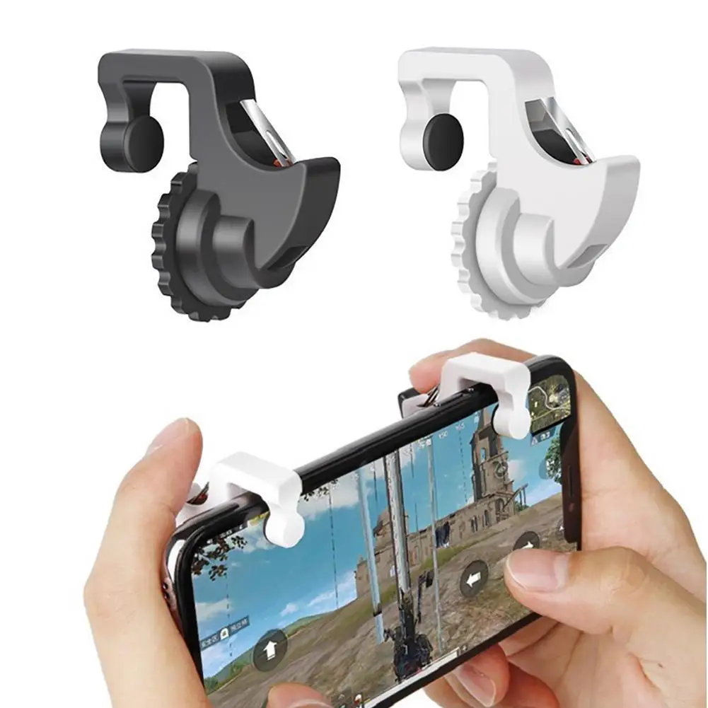 

1 Pair PUBG Game Trigger Phone Gaming Controller Gamepad Tools Fire Button Aim Key Auxiliary Hanging Joystick For iPhone Android