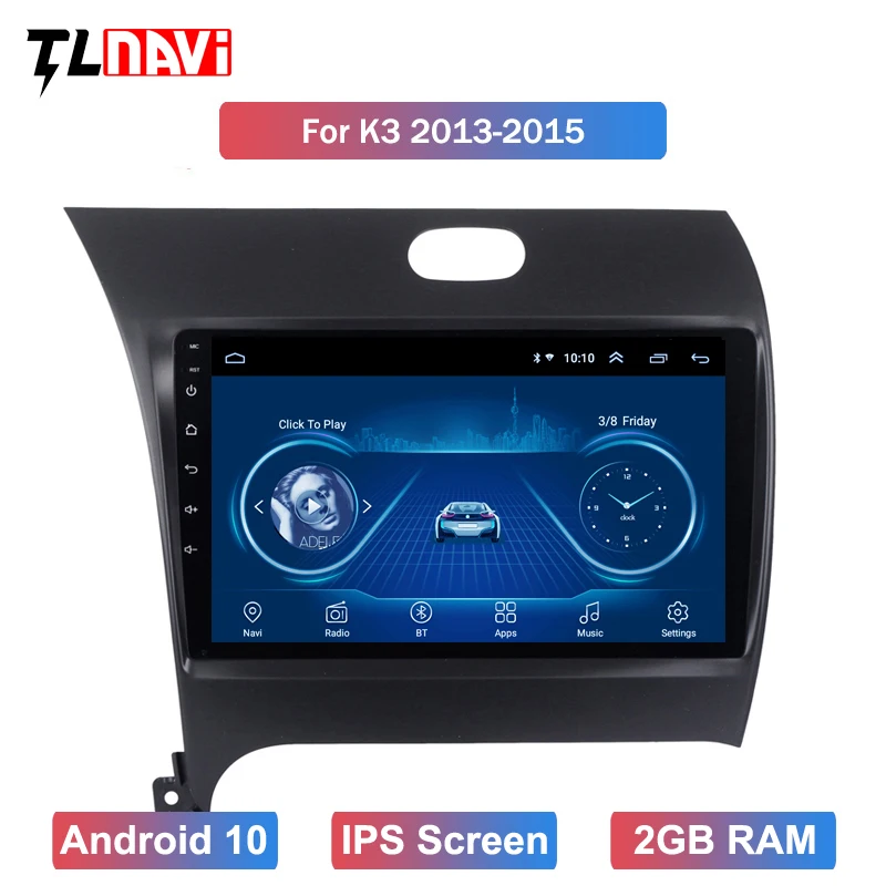 Автомобильное радио GPS Android 10 для KIA K3 CERATO FORTE 2013 2014 2015 2016 мультимедийный плеер с