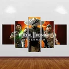 5 шт. плакат по мотивам игры морталь Комбат, постер на холсте мортал комбат, плакат на стену, рамка для домашнего декора