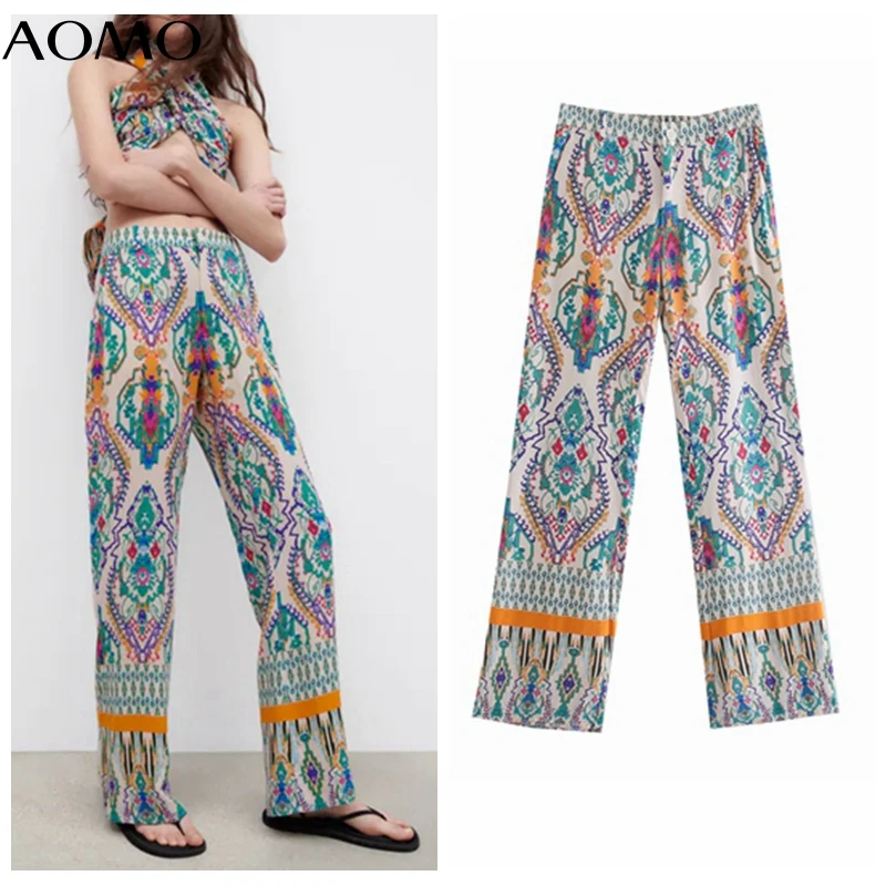 

AOMO, новинка 2021 года, женские винтажные повседневные брюки на молнии в стиле ретро, 5Z294A