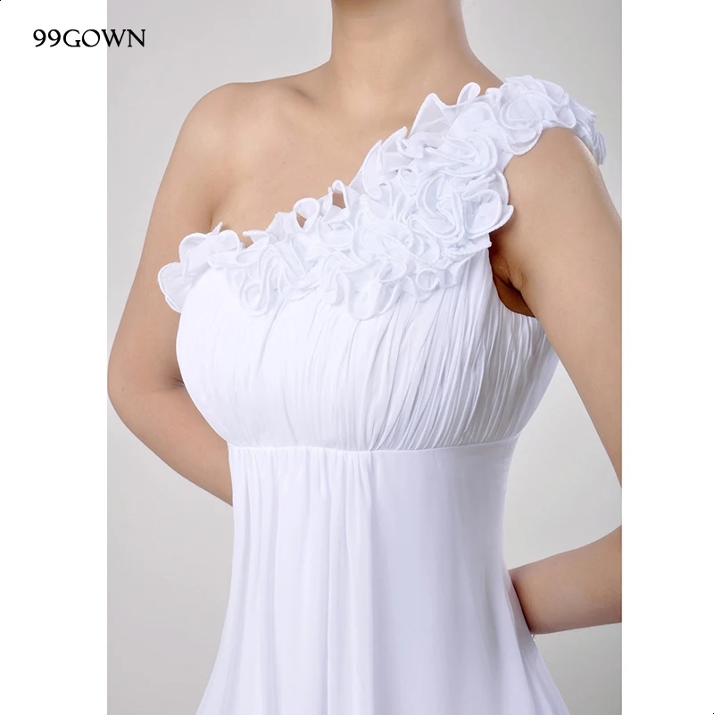 99GOWN Свадебные платья для гостей женщин 2019 простое белое шифоновое длинное