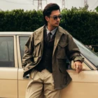 Женская винтажная свободная облегающая куртка большого размера из хлопчатобумажной ткани M43 с капюшоном на выбор