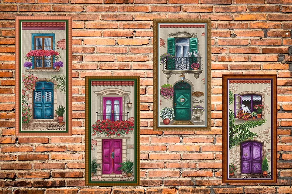 

ZZ1644-53 DIY Homefun Cross Stitch Kit Packages Counted Cross-Stitching Kits New Pattern NOT PRINTED Cross stich Painting Set