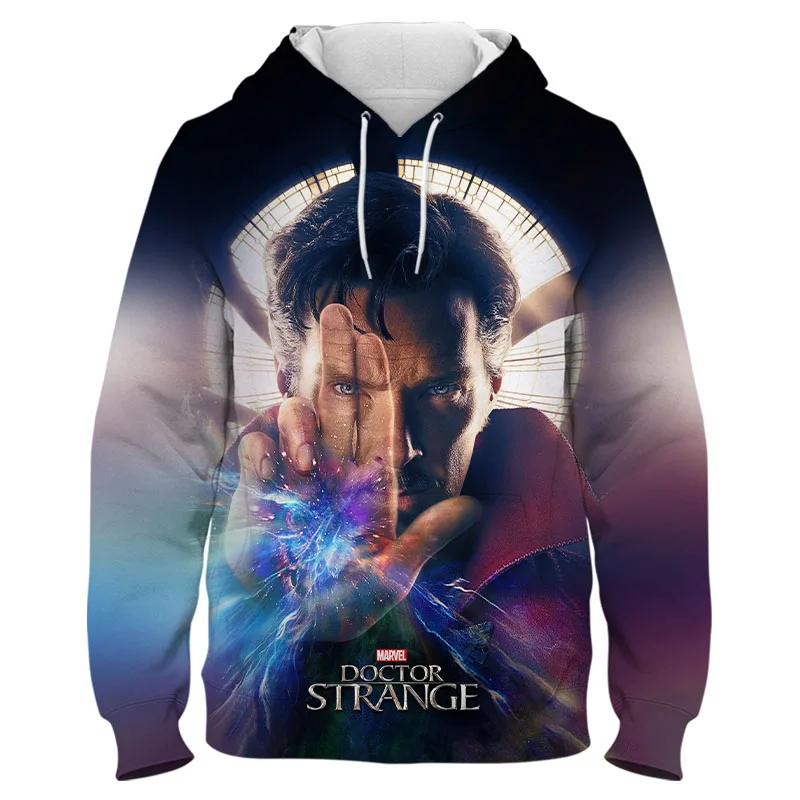

Fashion Men Sweatshirts 3D Print Oversized Avengers Doctor Strange Male Hoodies Casual Spring Autumn Boy Girl Children Tracksuit