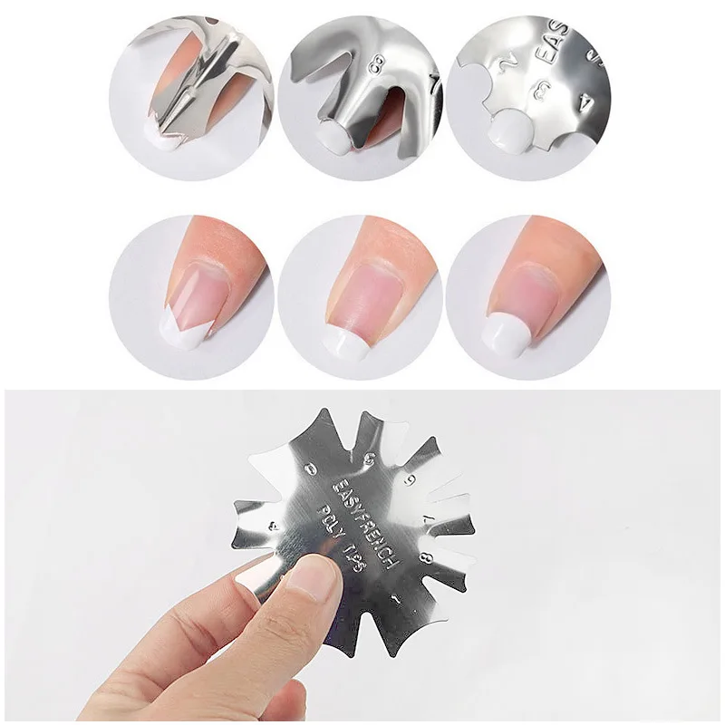 

Nail Clipper Trimmer Mould for Nails Cutter Stencil Tool Smile Shape Pattern Styling Forms Manicure T Tools NAP009
