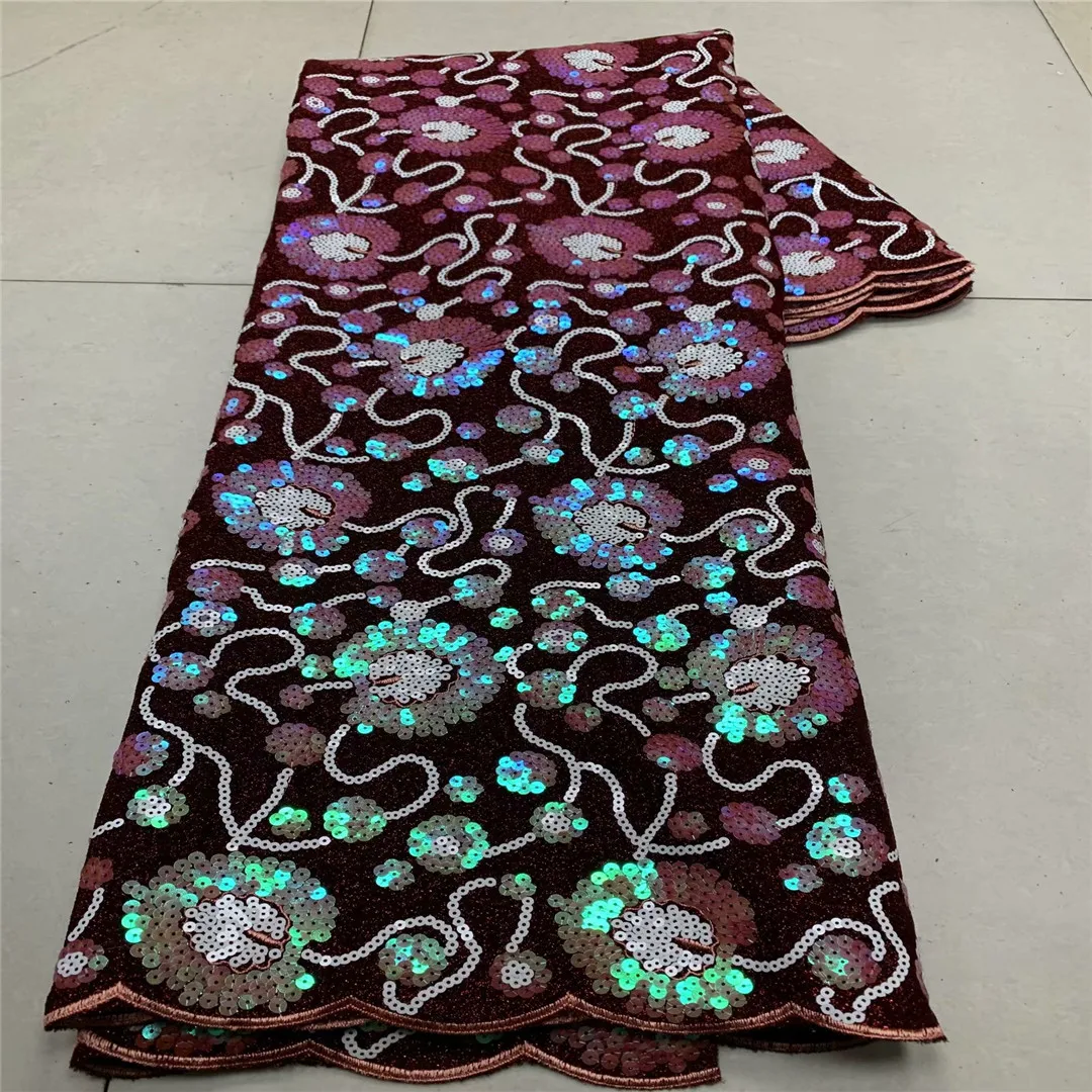 Африканская кружевная ткань 2021 высококачественные 3d блестки с вышивкой