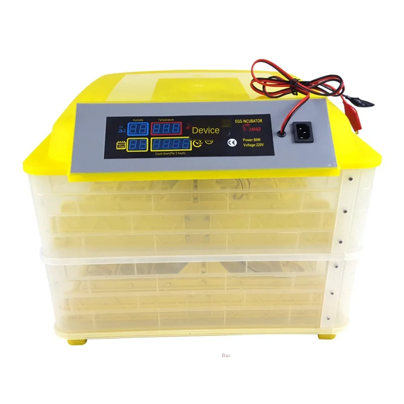 

Full Automatic Hatching Machine for Chicken Duck Smart Control 220V+12V LCD Display New Arrival 96 Eggs Incubator Double Layers