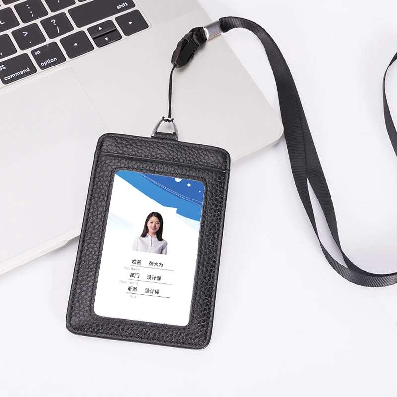 Двухсторонний кожаный чехол-кошелек MABULA для удостоверения личности держатель