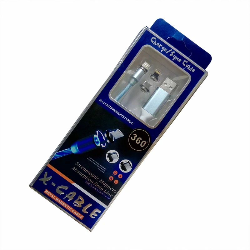 Магнитный танцевальный светодиодный светильник 3 в 1 микро USB Тип C для iPhone