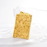 exquisite gold color pendant for mens wedding anniversary jewelry delicate 3d dragon necklace for man male birhday gifts