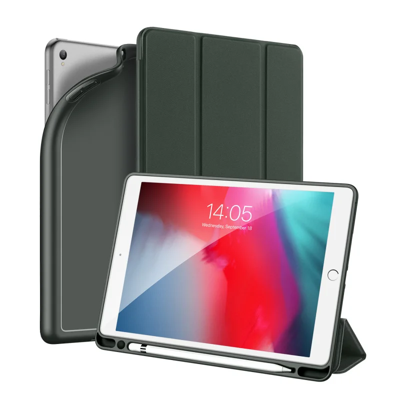 Оригинальный гладкий Чехол из ПУ кожи для Apple iPad Air 2019 мягкий силиконовый умный