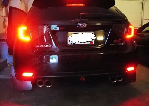 Задний бампер светодиодсветодиодный задние стоп сигналы 2008 + 09 10 11 12 13 для Subaru Impreza