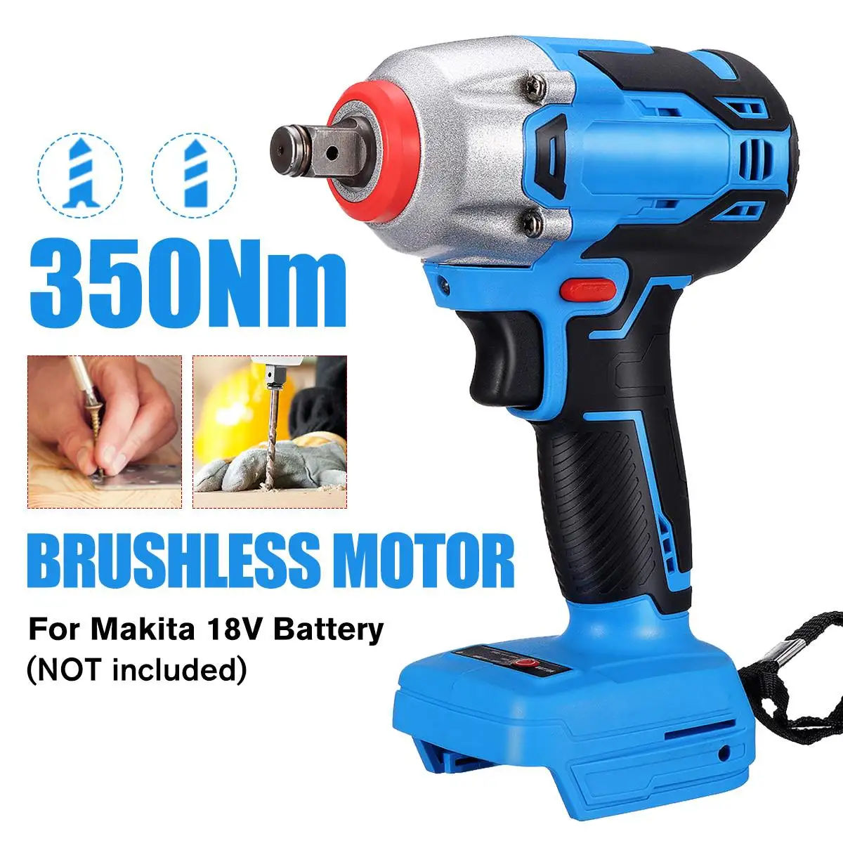

Гайковерт Drillpro ударный аккумуляторный, 1/2 дюйма, 18 в